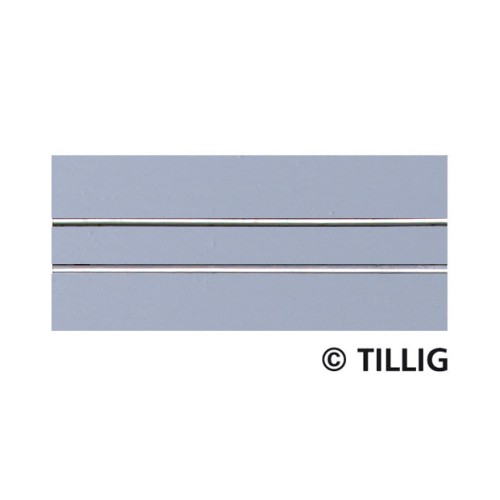 Tillig AKTION 87512 - Straßenbahn Gleis gerade einspurig 105,6 mm - Asphalt/Betonstruktur
