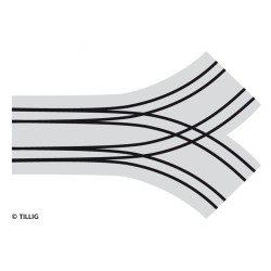 Tillig AKTION 87656 - Straßenbahn BK Bogenkreuzung zweispurig - Pflastersteinstruktur Tillig AKTION 87656 - Straßenbahn BK Bogenkreuzung zweispurig - Pflastersteinstruktur